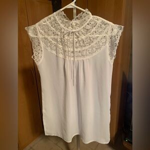 Elegant White Lace Blouse